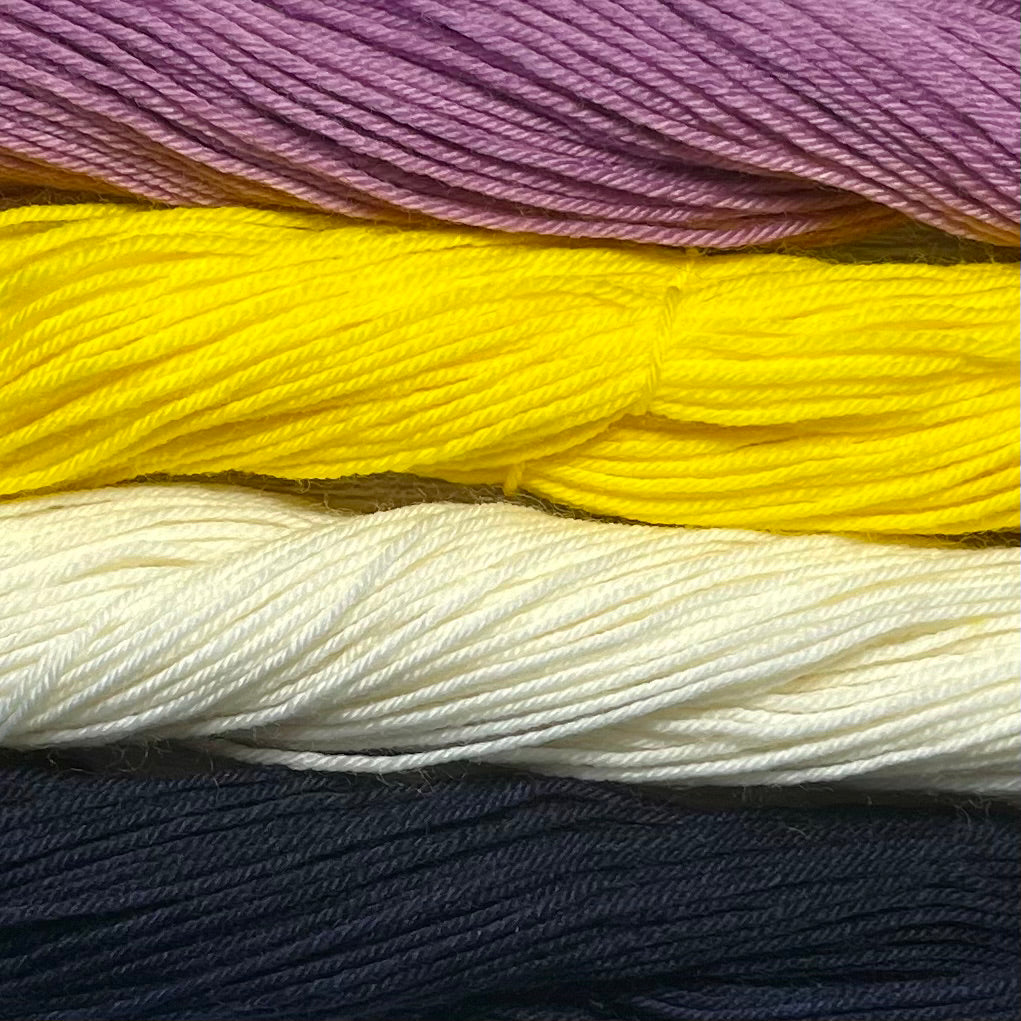 Asexual Pride- Pride Kits - 80g Superwash Sock