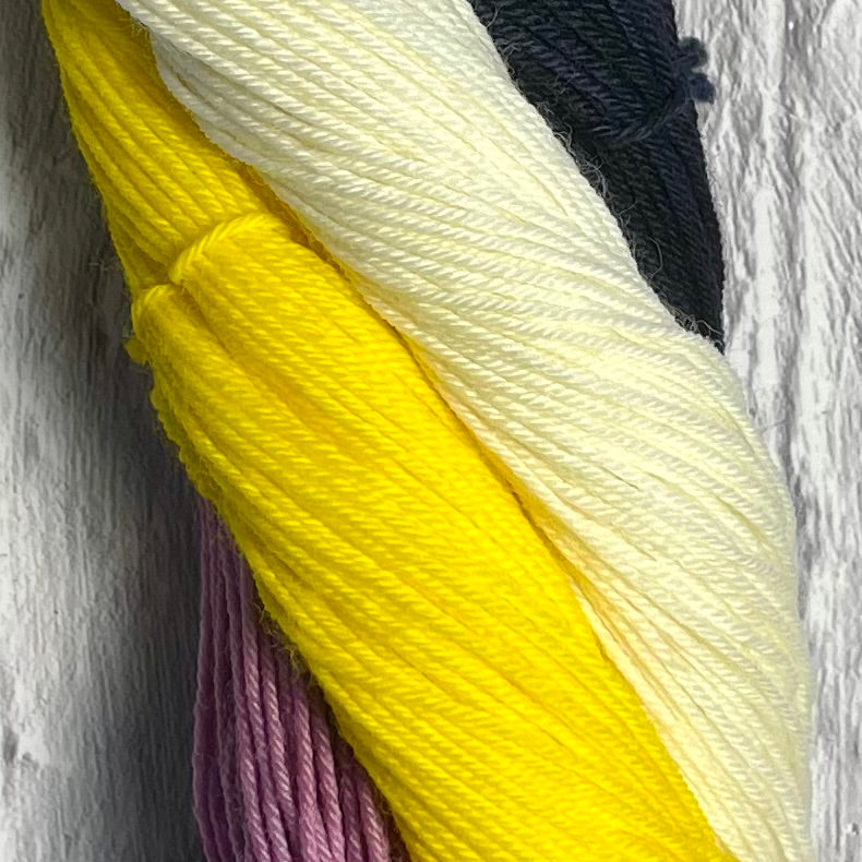 Asexual Pride- Pride Kits - 80g Superwash Sock