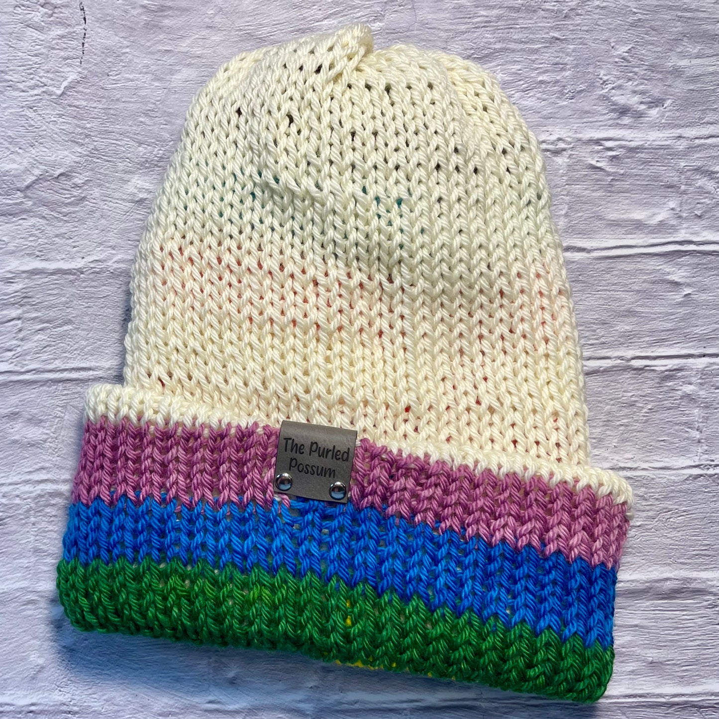 Progress Pride - Pride - Double Layer Reversible Superwash Worsted Wool Hat