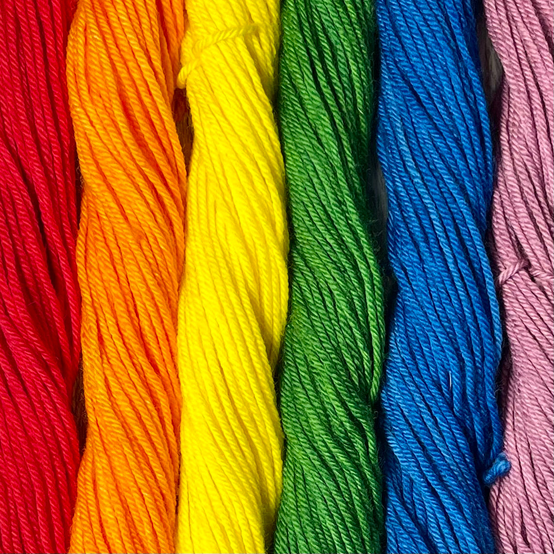 Rainbow Pride- Pride Kits - 120g Superwash Worsted